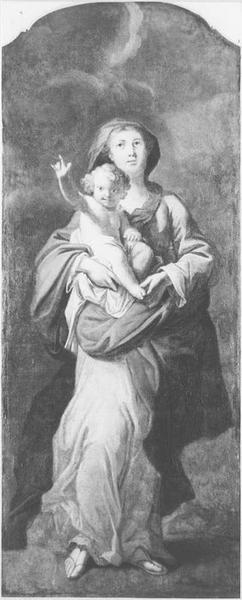 lambris de revêtement, tableau : Vierge à l'Enfant