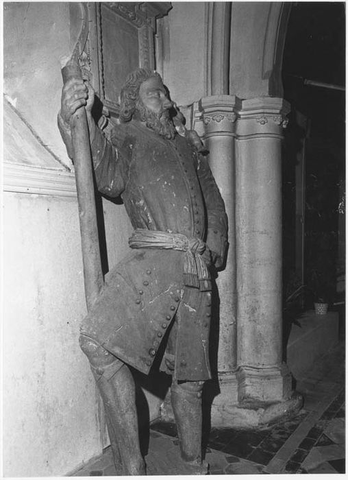 statue : Saint Christophe portant l'Enfant Jésus