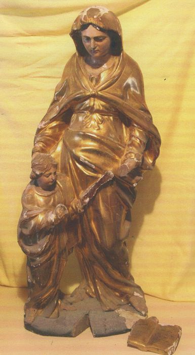 Statue : Education de la Vierge