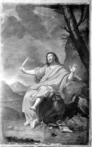 Peinture sur toile : saint Jean-l'Evangéliste, état avant restauration - © Ministère de la Culture (France), Médiathèque du patrimoine et de la photographie, diffusion GrandPalaisRmn Photo