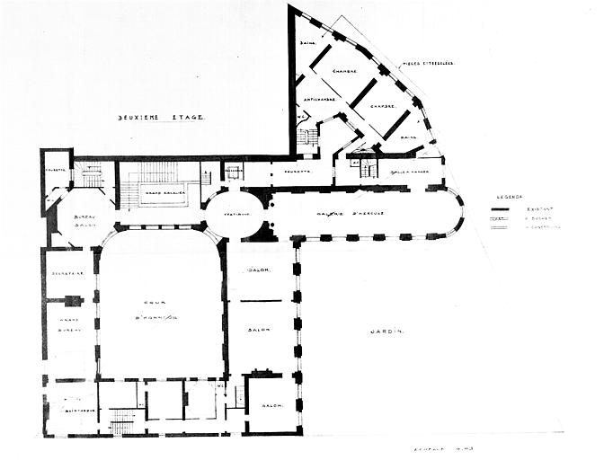 Plan du deuxième étage