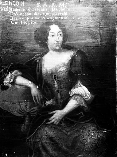 Panneau peint : portrait d'Isabelle d'Orléans, duchesse d'Alençon,  état avant restauration - © Ministère de la Culture (France), Médiathèque du patrimoine et de la photographie, diffusion GrandPalaisRmn Photo