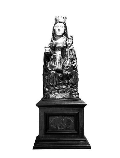 Statue en bois polychromé : Vierge à l'Enfant dite Notre Dame de l'Espérance