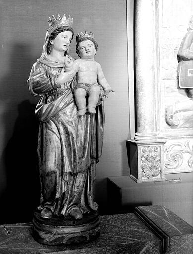 Statue en bois doré : Vierge à l'Enfant - © Ministère de la Culture (France), Médiathèque du patrimoine et de la photographie, diffusion RMN-GP