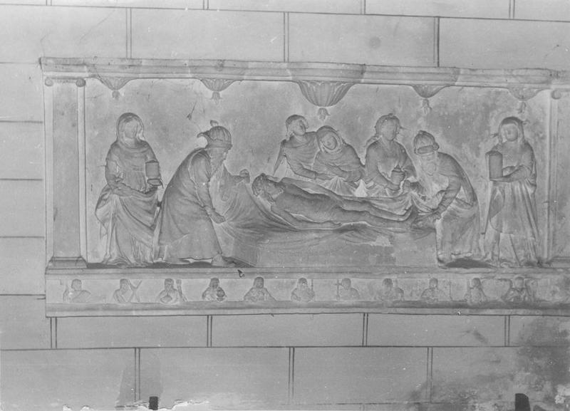 bas-relief : mise au tombeau (la), vue générale - © Ministère de la Culture (France), Médiathèque du patrimoine et de la photographie (objets mobiliers), tous droits réservés
