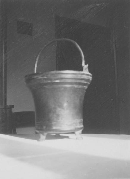 bénitier (bénitier portatif), vue générale - © Ministère de la Culture (France), Médiathèque du patrimoine et de la photographie (objets mobiliers), tous droits réservés