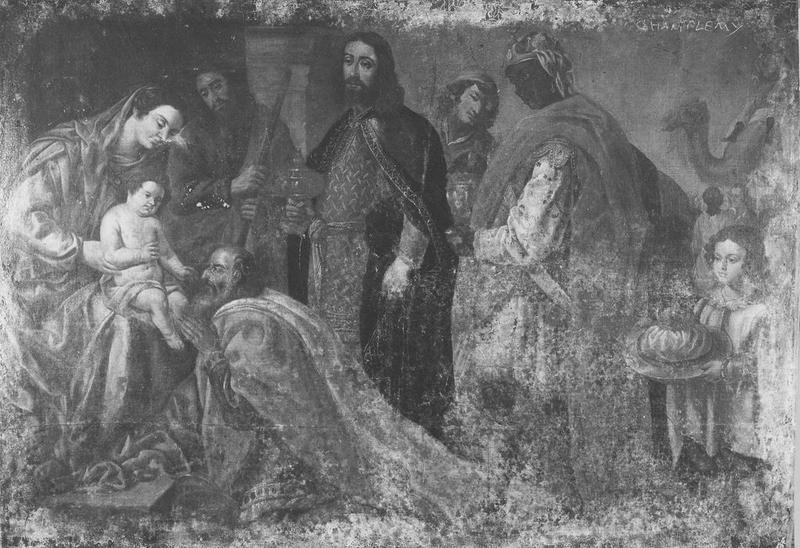 tableau : adoration des mages (l'), vue générale - © Ministère de la Culture (France), Médiathèque du patrimoine et de la photographie (objets mobiliers), tous droits réservés