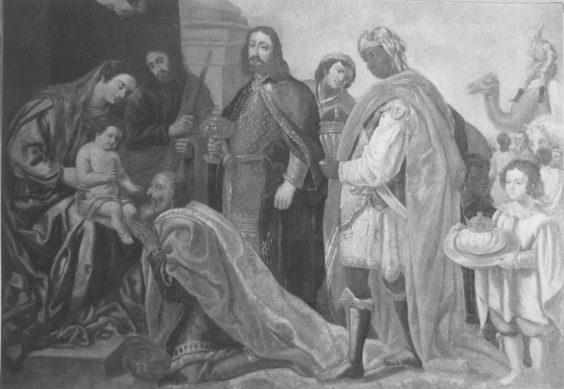 tableau : adoration des mages (l'), vue générale - © Ministère de la Culture (France), Médiathèque du patrimoine et de la photographie (objets mobiliers), tous droits réservés