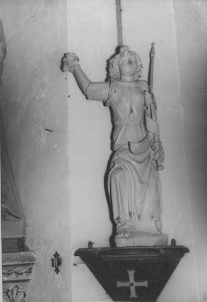 statue (statuette) : ange d'annonciation (l'), vue générale