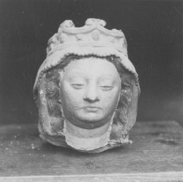 statue : tête de la Vierge, vue générale - © Ministère de la Culture (France), Médiathèque du patrimoine et de la photographie (objets mobiliers), tous droits réservés