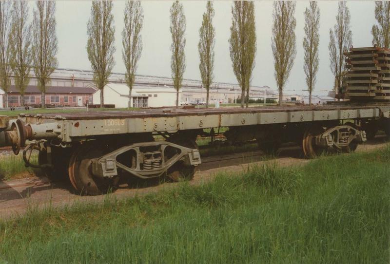 wagon plat à bogies, à voie normale, 100605, NNTYN 21894, vue générale