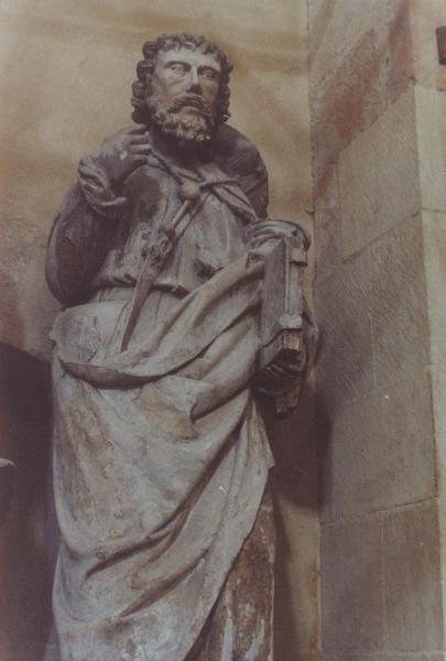 statue : saint Jacques le Majeur, vue partielle