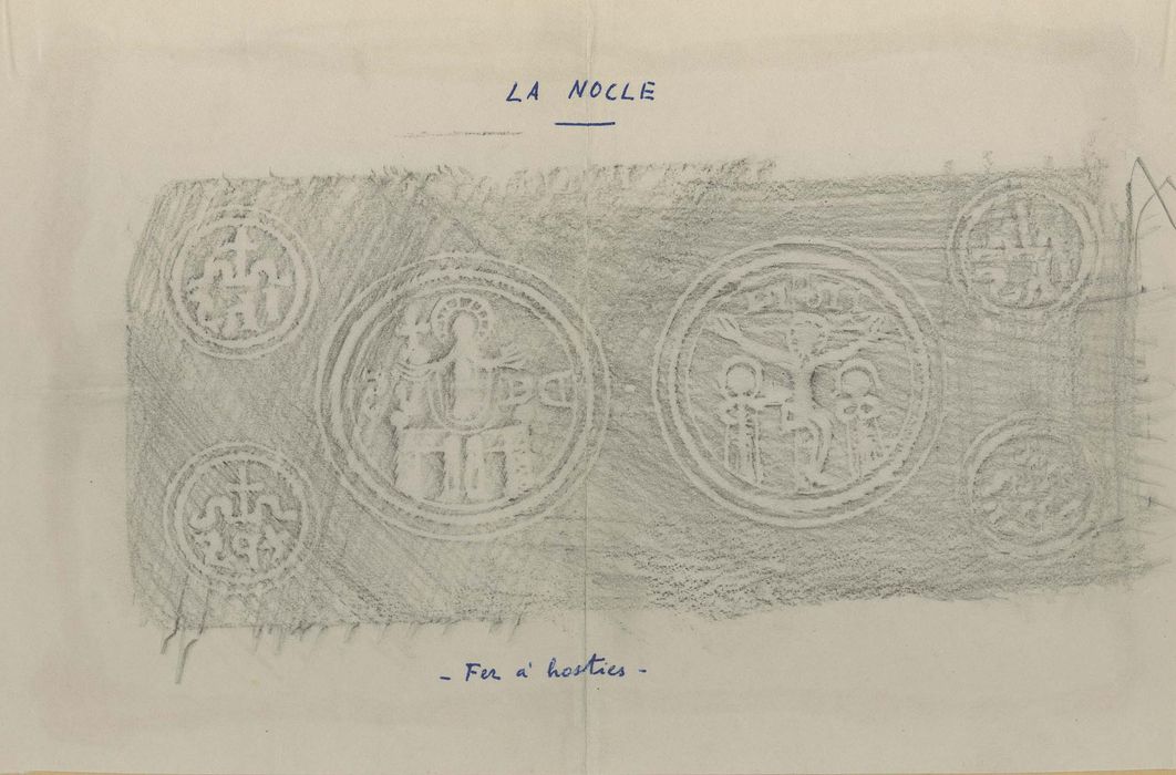 fer à hosties, vue générale du frottage - © Ministère de la Culture (France), Médiathèque du patrimoine et de la photographie, diffusion RMN-GP