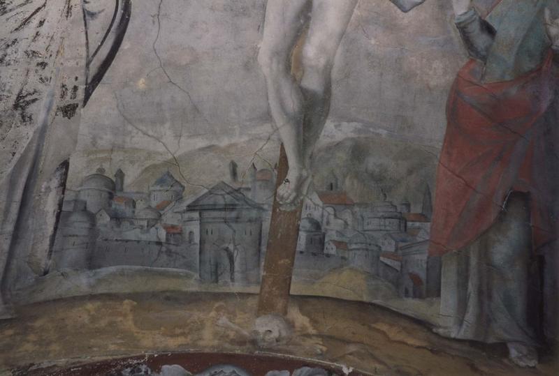 peinture monumentale : la Crucifixion, détail