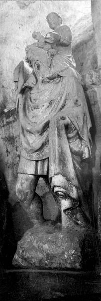 statue : saint Christophe - © Ministère de la Culture (France), Médiathèque du patrimoine et de la photographie (objets mobiliers), tous droits réservés