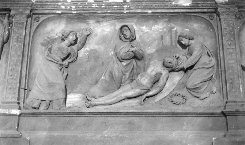 haut-relief : l'Ensevelissement du Christ