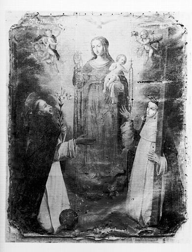 Peinture sur toile : Institution du Rosaire, état avant restauration - © Ministère de la Culture (France), Médiathèque du patrimoine et de la photographie, diffusion RMN-GP