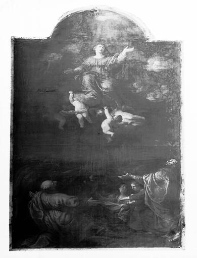 Peinture sur toile du retable du maître-autel : Assomption