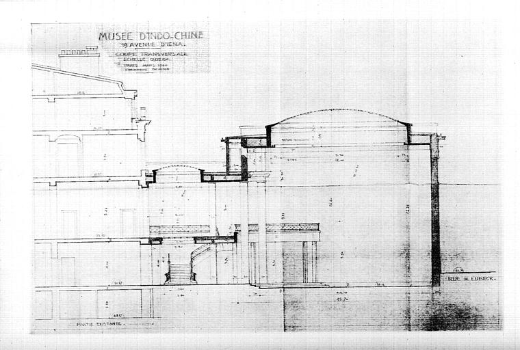 Plan d'une coupe transversale