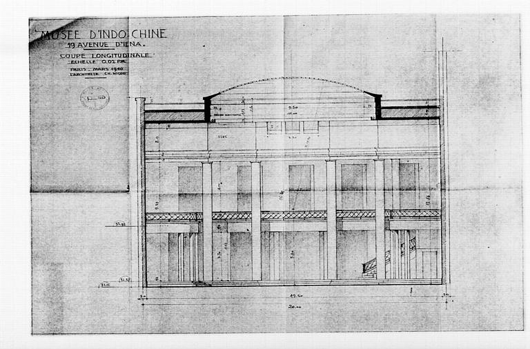 Plan d'une coupe longitudinale