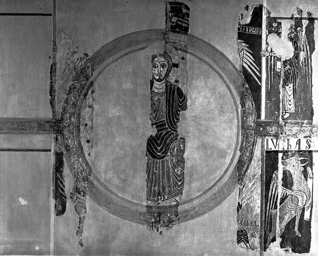 Panneau peint : Christ en Majesté et les évangélistes, état après restauration - © Ministère de la Culture (France), Médiathèque du patrimoine et de la photographie, diffusion RMN-GP