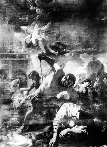 Peinture sur toile de l'école d'Anvers : Massacre des saints Innocents, état avant restauration - © Ministère de la Culture (France), Médiathèque du patrimoine et de la photographie, diffusion RMN-GP