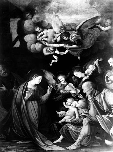 Tableau : Adoration des bergers