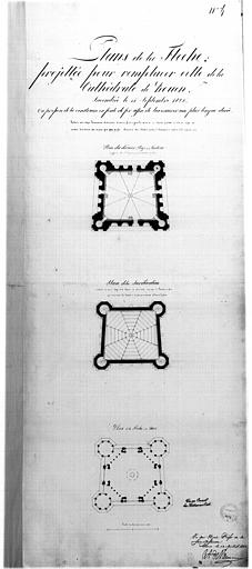 Projet de flèche : plan de la flèche