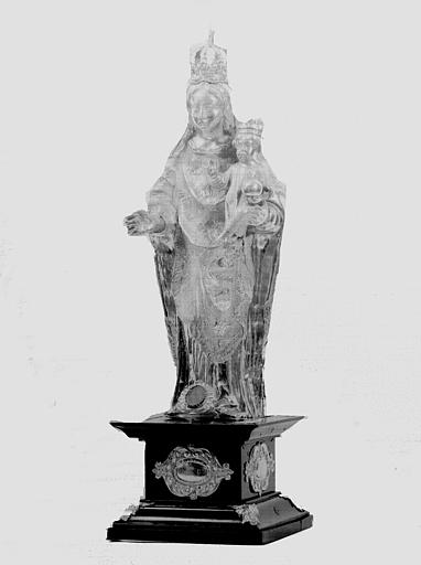 Statuette en argent : Vierge à l'Enfant, face