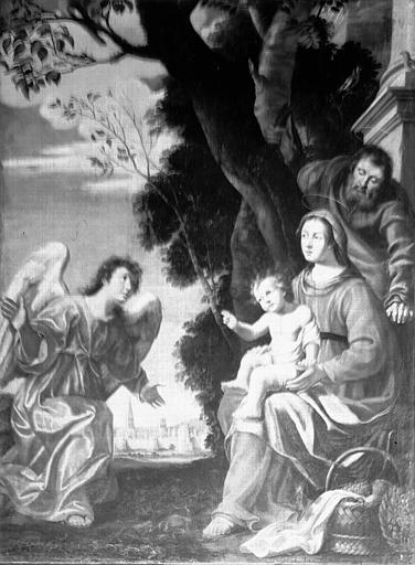 Peinture : Vierge à l'Enfant adorée par un ange - © Ministère de la Culture (France), Médiathèque du patrimoine et de la photographie, diffusion RMN-GP
