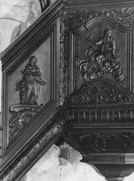 chaire à prêcher, détail de la cuve : saint Jean