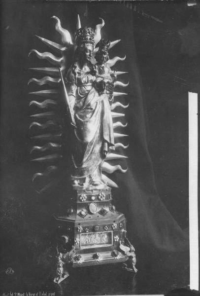 groupe sculpté (statuette) : Vierge à l'Enfant dite Notre-Dame de foi, vue générale