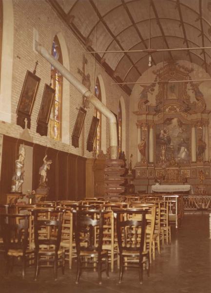 autel, tabernacle, retable de la Vierge, statues, tableau : Vierge remettant le rosaire à saint Dominique (la), vue générale - © Ministère de la Culture (France), Médiathèque  du patrimoine et de la photographie (objets mobiliers), tous droits réservés