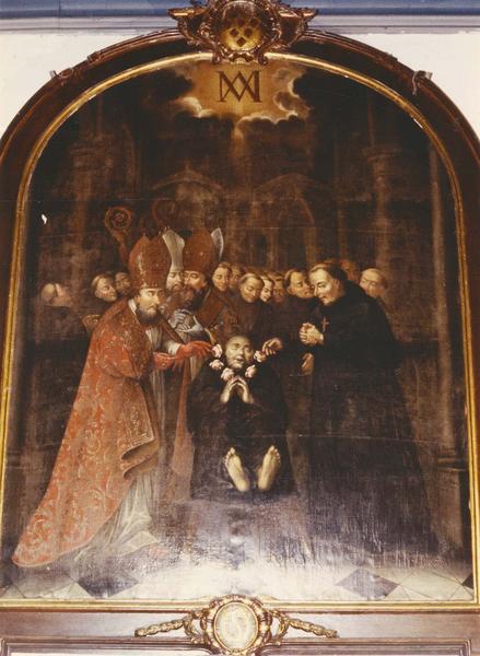 tableau : Mort du bienheureux Joscio, moine de Saint-Bertin de Saint-Omer, vue générale