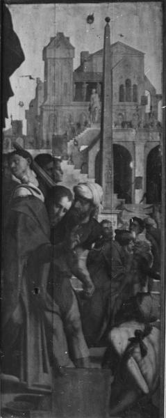 tableau (polyptyque) : Apôtres (les), vue partielle - © Ministère de la Culture (France), Médiathèque du patrimoine et de la photographie (objets mobiliers), tous droits réservés