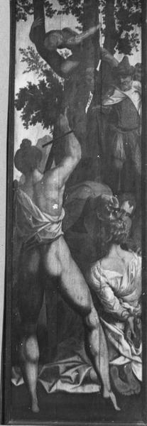 tableau (polyptyque) : Apôtres (les), vue partielle - © Ministère de la Culture (France), Médiathèque du patrimoine et de la photographie (objets mobiliers), tous droits réservés