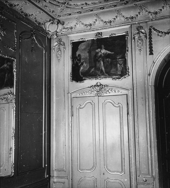 lambris de revêtement, dessus-de-porte, vue partielle (grand salon) - © Ministère de la Culture (France), Médiathèque du patrimoine et de la photographie (objets mobiliers), tous droits réservés