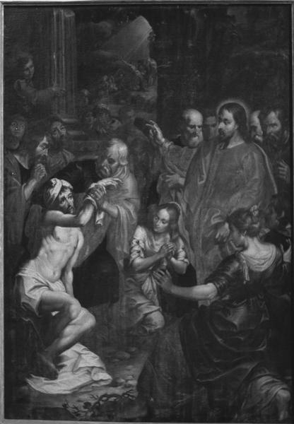 tableau : Résurrection de Lazare (la), vue générale - © Ministère de la Culture (France), Médiathèque du patrimoine et de la photographie (objets mobiliers), tous droits réservés