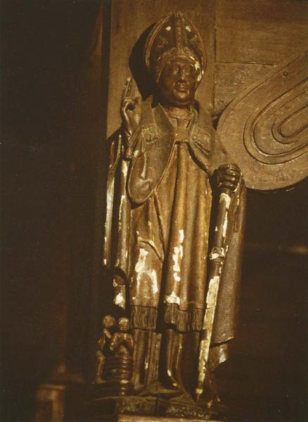 statue : Sainte Nicolas, vue générale - © Ministère de la Culture (France), Médiathèque du patrimoine et de la photographie (objets mobiliers), tous droits réservés