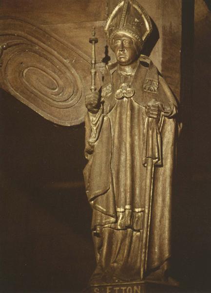 statue : Saint Etton, vue générale - © Ministère de la Culture (France), Médiathèque du patrimoine et de la photographie (objets mobiliers), tous droits réservés