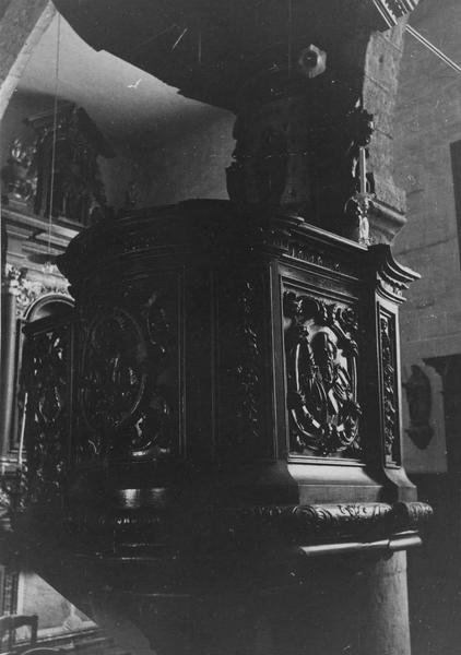 chaire à prêcher, vue partielle - © Ministère de la Culture (France), Médiathèque du patrimoine et de la photographie (objets mobiliers), tous droits réservés