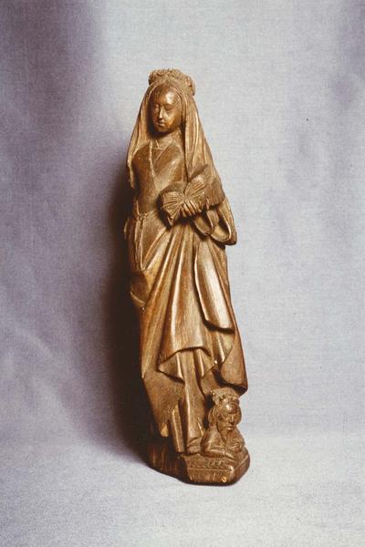 statue (statuette) : Sainte Catherine d'Alexandrie, vue générale - © Ministère de la Culture (France), Médiathèque du patrimoine et de la photographie (objets mobiliers), tous droits réservés