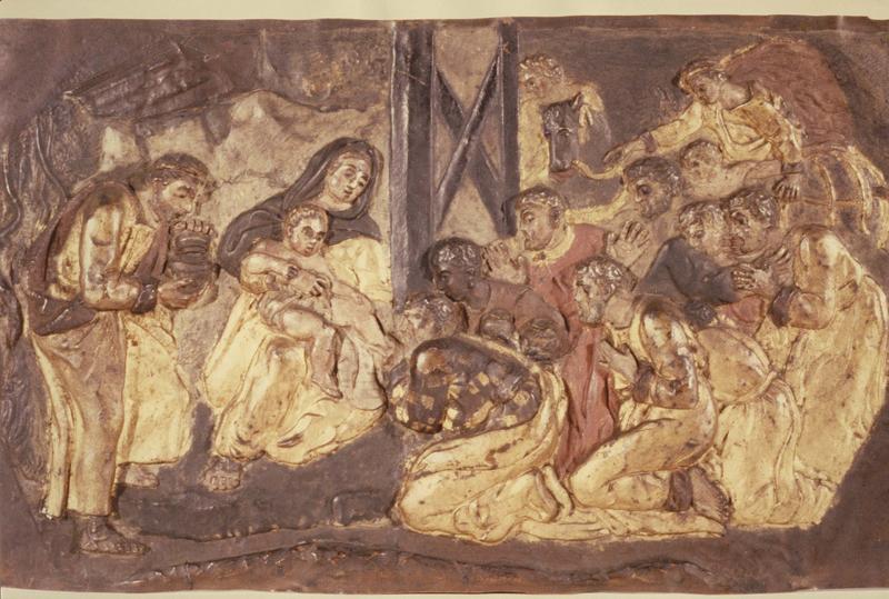 bas-relief : Adoration des Mages (l'), vue générale - © Ministère de la Culture (France), Médiathèque du patrimoine et de la photographie (objets mobiliers), tous droits réservés