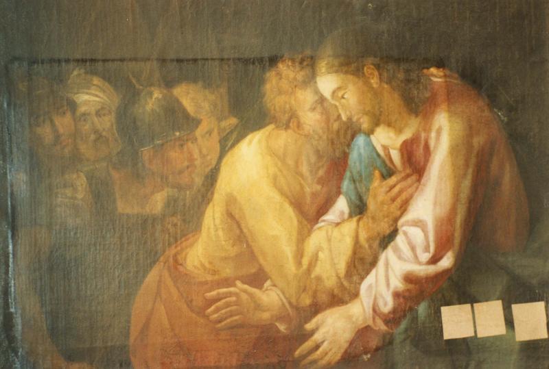 tableau : Arrestation du Christ (l'), vue partielle