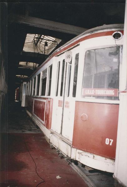 locomotive électrique : tramway Brissoneau et Lotz, à voie métrique, 507, vue partielle