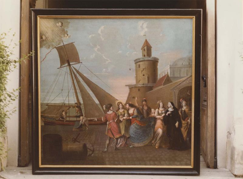 tableaux (6) : Vie de sainte Mildrède, fille du roi du Sussex (la), vue partielle - © Ministère de la Culture (France), Médiathèque du patrimoine et de la photographie (objets mobiliers), tous droits réservés