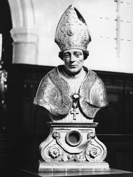 buste-reliquaire de saint Omer et son socle, vue générale - © Ministère de la Culture (France), Médiathèque du patrimoine et de la photographie (objets mobiliers), tous droits réservés