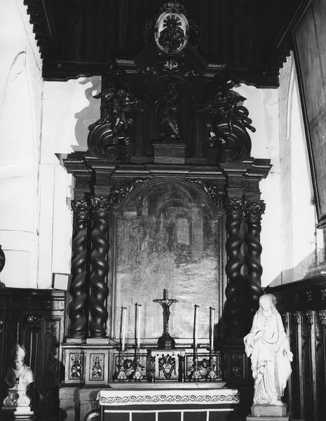 retable, tableau : Saint Erkembade ?, vue générale - © Ministère de la Culture (France), Médiathèque du patrimoine et de la photographie (objets mobiliers), tous droits réservés