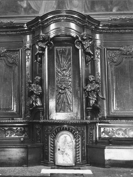 retable du maître-autel, détail de la porte du tabernacle