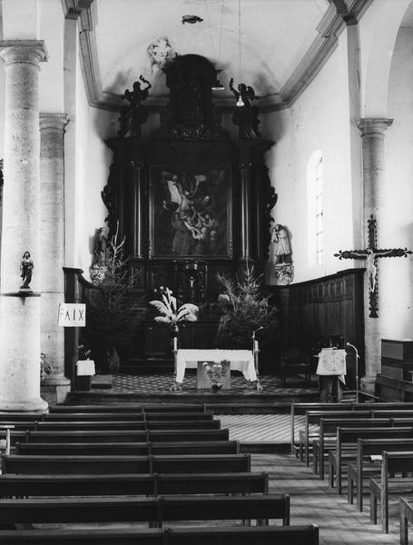 tabernacle, retable, tableau, exposition (maître-autel) : Descente de Croix (la), vue générale
